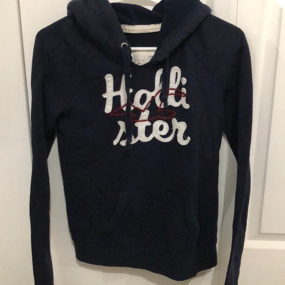 Hollister Navy Blue HOODIE ✨